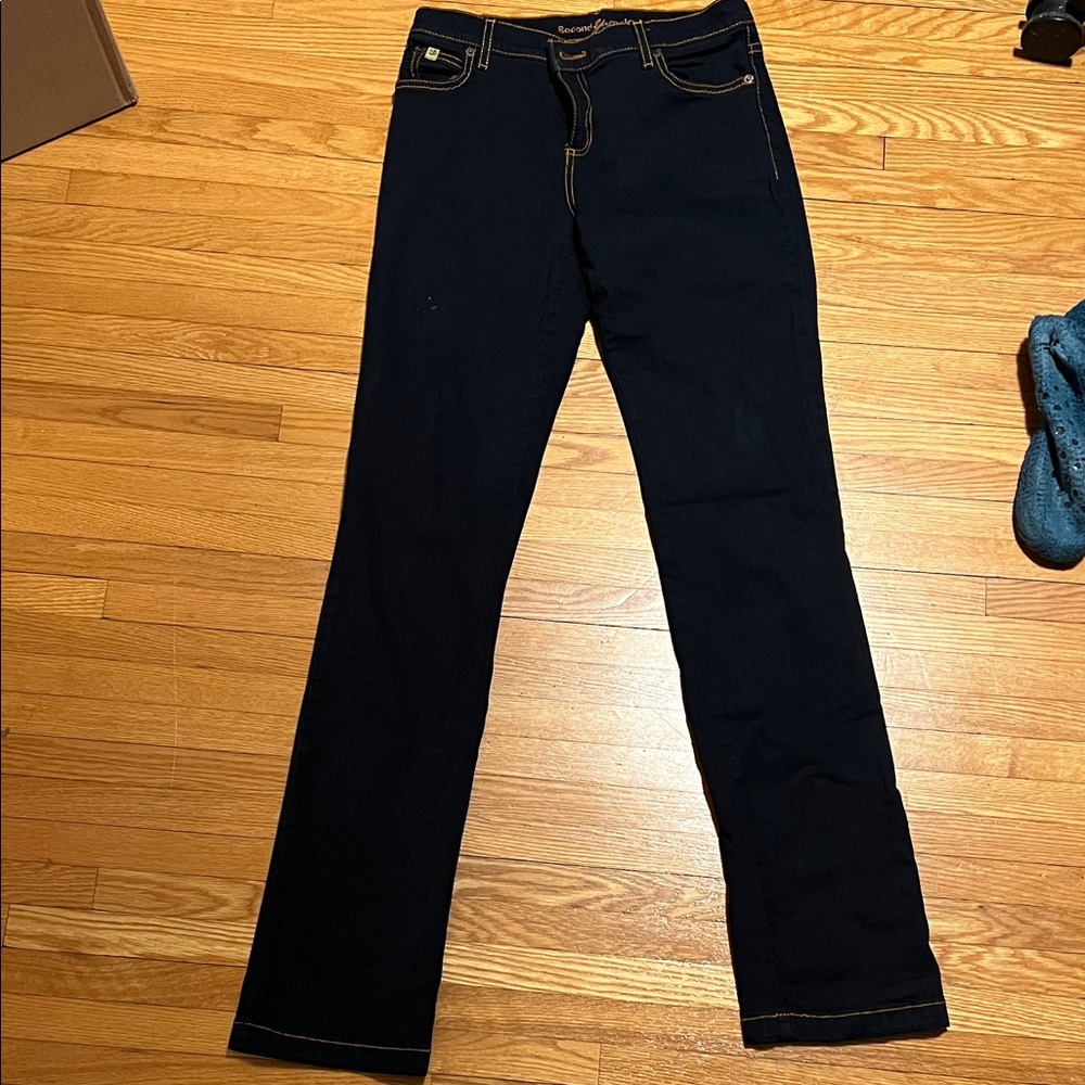 Women's black jeans stretch